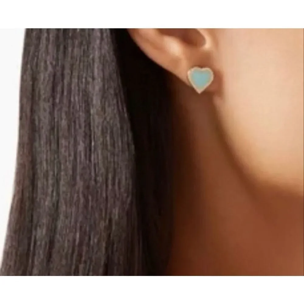 Kate Spade NEW earrings - Take Heart earrings Tiffany blue